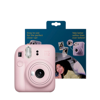 Instax Mini 12 Instant Film Camera Bundle - Pink