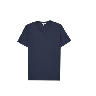 V-neck short-sleeve cotton T-shirt