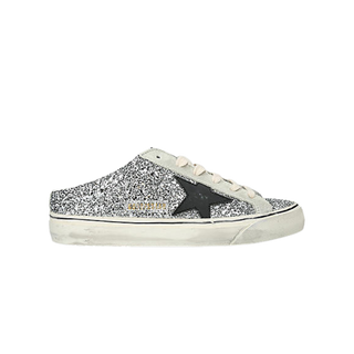 Grey Glitter slip on