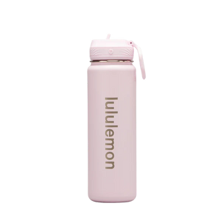 Straw lid water bottle