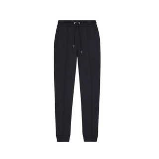 Navy Premier drawstring woven jogging bottoms