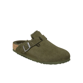 Khaki fur Clog