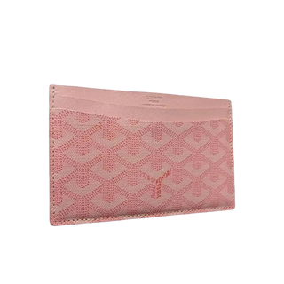 Limited edition pink Saint Sulpice leather card wallet