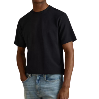 Wick textured stretch-woven T-shirt