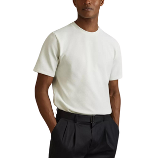 Wick textured stretch-woven T-shirt