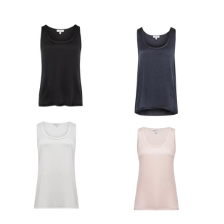 Neck round classic vest top