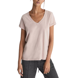 V-neck cotton-jersey T-shirt